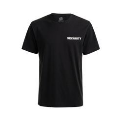 T-Shirt BRANDIT "Brandit Herren Security T-Shirt", Herren, Gr. 4XL, schwarz, 100% Baumwolle, bedruckt, casual, normal, Rundhals, Kurzarm, Shirts