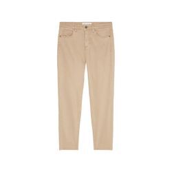 5-Pocket-Hose MARC O'POLO "aus Lyocell-Baumwolle-Mix", Damen, Gr. 25, Länge 34, beige (sand), Obermaterial: 64% Lyocell, 32% Baumwolle, 4% Elasthan, unifarben, casual, slim fit lang, Hosen 5-Pocket-Jeans