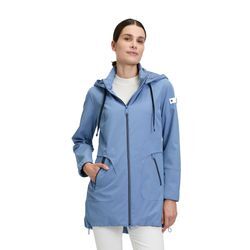 Outdoorjacke BETTY BARCLAY "Betty Barclay Outdoorjacke mit abnehmbarer Kapuze", Damen, Gr. 36, blau (coronet blau), Obermaterial: 88% Polyester, 12% Elasthan. Besatz: 100% Polyamid. Futter: 100% Polyester., sportlich, tailliert, Langarm, Jacken