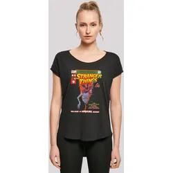 T-Shirt F4NT4STIC "Stranger Things Comic Cover Netflix TV Series", Damen, Gr. L, schwarz, Obermaterial: 100% Baumwolle, casual, regular fit, Rundhals, Kurzarm ohne Bündchen, Shirts, Premium Qualität