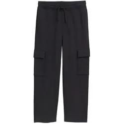 TOM TAILOR Jungen Cargo Jogginghose, schwarz, Uni, Gr. 152