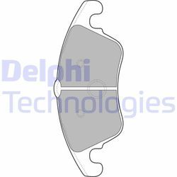 DELPHI Bremsbelagsatz, Scheibenbremse vorne rechts links mit Zubehör für BEIJING BENZ (BBDC) MERCEDES-BENZ A0054201020 A0074205820 A0064202820 LP2099