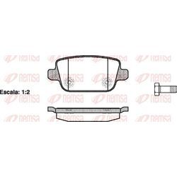 KAWE Bremsbelagsatz, Scheibenbremse hinten rechts links mit Zubehör für LAND ROVER FORD VOLVO 30794553 6G912M008GB 1439867 1256 00