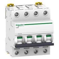 Schneider Electric - Modularer magnetischer Thermoschalter iC60N 4P Kurve c 63A 6000A Acti9 Schneider