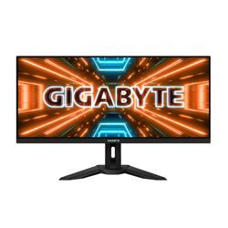 GIGABYTE Gaming-Monitor "M34WQ", G (A-G), schwarz (eh13), B:81,77cm, Monitore