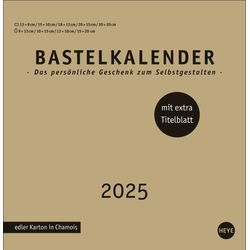 Heye Premium-Bastelkalender gold groß 2025