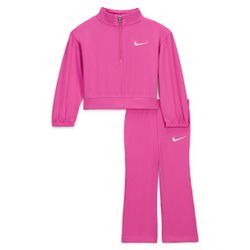 Nike Game Set aus Ripp-Oberteil und -Leggings mit Viertelreißverschluss (Babys) - Pink