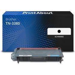 PrintAbout Toner kompatibel mit Brother TN-3380 - Schwarz - Hohe Kapazität