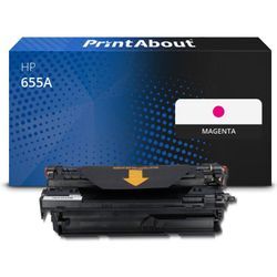 PrintAbout Toner kompatibel mit HP 655A (CF453A) - Magenta