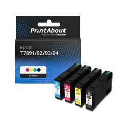 PrintAbout Druckerpatrone kompatibel mit Epson T7891/92/93/94 - 4-farbig - Multipack