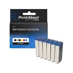 PrintAbout Druckerpatrone kompatibel mit HP B3P19/20/21/22/23/24A (727) - 6-farbig - Multipack