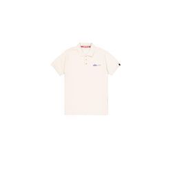 Poloshirt ALPHA INDUSTRIES "Alpha Industries Men - Polo Shirts Basic Polo Small Logo", Herren, Gr. L, weiß (vintage weiß), Obermaterial: 100% Baumwolle, Kurzarm, Shirts