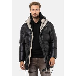 Winterjacke CIPO & BAXX "Jacke", Herren, Gr. L, schwarz, 100% Nylon, unifarben, casual, regular fit normal, Langarm, Jacken