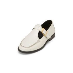 Loafer MARC O'POLO "aus veredeltem Rindleder", Damen, Gr. 37, beige (natural cotton), Obermaterial: 100% Leder, unifarben, Schuhe