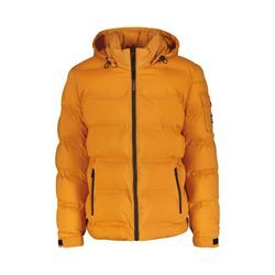 Steppjacke LERROS "LERROS Warm gefütterter Steppblouson mit versteckter Kapuze", Herren, Gr. XL, orange (pumpkin orange), 100% Polyester, Langarm, Jacken, Wasser- und windabweisend, atmungsaktiv