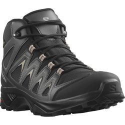 Wanderschuh SALOMON "X BRAZE MID GORE-TEX", Gr. 42, grau (schwarz, anthrazit), Synthetik, Textil, unifarben, sportlich, Schuhe, wasserdicht