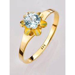 Fingerring LADY Gr. 16, gold (gelbgold 375), Fingerringe, Damen, 16, Metall-Gold, Metall, Gold