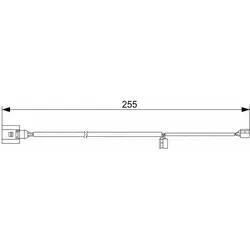 BOSCH Warnkontakt, Bremsbelagverschleiß hinten rechts links Scheibenbremse für VW AUDI PORSCHE 7L0907637C 95561236530 7L0907637B 1 987 473 013