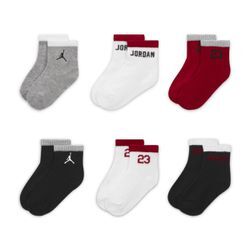 Jordan Legacy rutschfeste Knöchelsocken für Babys (12–24 M) (6 Paar) - Rot