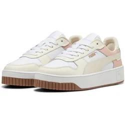 Sneaker PUMA "CARINA STREET", Gr. 39, puma weiß, alpine snow, frosted ivory, Leder, unifarben, sportlich, Schuhe