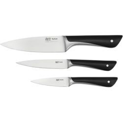 Messer-Set TEFAL "K267S3 Jamie Oliver", grau (schwarz, edelstahlfarben), Kochmesser-Sets, hohe Leistung, unverwechselbares Design, widerstandsfähig/langlebig