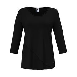 Rundhals-Shirt 3/4-Arm Anna Aura schwarz