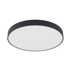 Arcchio LED-Deckenlampe Vanida, schwarz, Ø 60 cm, up/down