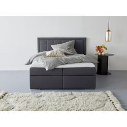 Boxbett COLLECTION AB ""Athena", OTTOs Choice, Topseller wahlweise mit Bettkasten", grau (anthrazit), B:153cm L:206cm, Komplettbetten, Boxspringbett, inkl. Topper bei Ausführung mit Matratze, in Härtegraden H2, H3, H4, Topseller