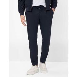 Chinohose BRAX "Style SILVIO", Herren, Gr. 33, Länge 30, blau (navy), 66% Polyester, 28% Viskose, 6% Elasthan, Hosen