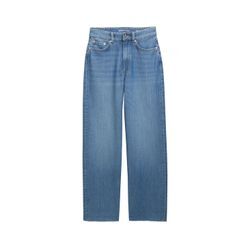 TOM TAILOR DENIM Damen Wide Leg Jeans mit Stretch-Anteil, blau, Uni, Gr. M