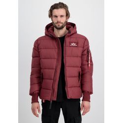 Winterjacke ALPHA INDUSTRIES "Alpha Industries Men - Cold Weather Jackets", Herren, Gr. XL, rot (burgundy), Obermaterial: 100% Polyester, Futter: 100% Polyester, Füllung: 100% Polyester, Jacken