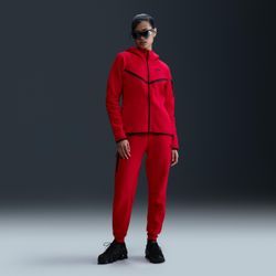 Nike Sportswear Tech Fleece Jogginghose mit mittelhohem Bund für Damen - Rot