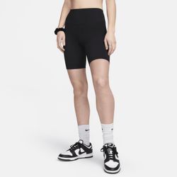 Nike One Bike Shorts mit hohem Taillenbund für Damen (ca. 20,5 cm) - Schwarz