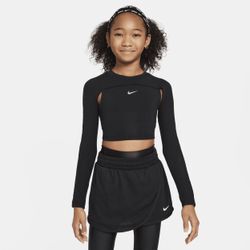 Nike Dri-FIT-Longsleeve für Mädchen - Schwarz