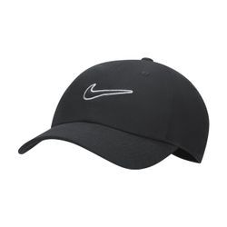 Nike Club unstrukturierte Swoosh Cap - Schwarz