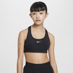 Nike Swoosh EasyOn Sport-BH für ältere Kinder (Mädchen) - Schwarz