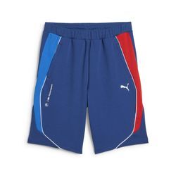 Sporthose PUMA "BMW M Motorsport Shorts Herren", Herren, Gr. L, Normalgrößen, blau (pro blau m color), Obermaterial: 32% Polyester, 68% Baumwolle; Taschenfutter: 100% Baumwolle; Vorderer Einsatz: 28% Polyester, 72% Baumwolle; Seitentascheu00a0u2013 Oben: 100% Baumwolle, colorblocking, regular fit, Hosen