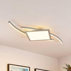 Lucande Tiaro LED-Deckenlampe, eckig, 42,5 cm