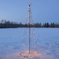 LED-Außendeko Light Tree, LEDs teils blinkend