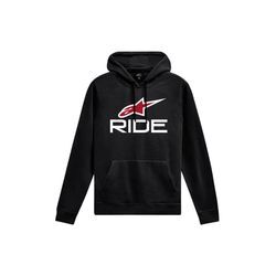 Hoodie Alpinestars Ride V3 Schwarz-Weiß-Rot