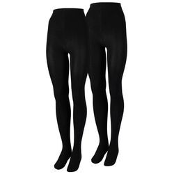 Thermostrumpfhose HEATKEEPER "LADIES THERMAL TIGHTS", Damen, Gr. L/XL, schwarz, Obermaterial: 90% Polyester, 10% Elasthan, unifarben, elastisch, Strumpfhosen, mit isolierender Schicht für kalte Wintertage