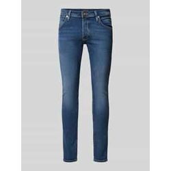 Slim Fit Jeans mit Label-Patch Modell 'GLENN'