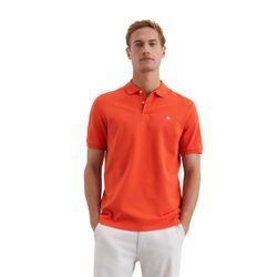 Poloshirt MARC O'POLO "aus reiner Bio-Baumwolle", Herren, Gr. L, sweet pepper, Obermaterial: 100% Baumwolle, unifarben, casual, regular fit, Kurzarm Rippbündchen, Shirts