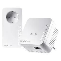 DEVOLO 8561 Magic 1 WiFi mini Starter Kit Powerline Adapter 1200 Mbit/s Kabellos und Kabelgebunden