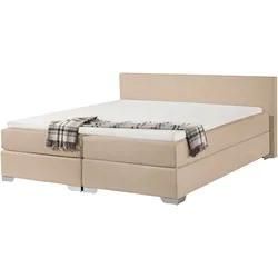 Boxspringbett Stoff PRESIDENT 180 x 200 cm Beige