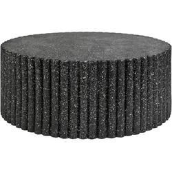 Garten Beistelltisch Beton Terrazzo Optik schwarz rund ⌀ 106 cm POZZA