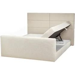 Boxspringbett Stoff ARISTOCRAT 160 x 200 cm Helles Beige