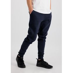 Jogginghose ALPHA INDUSTRIES "Alpha Industries Kids - Jogger Basic Jogger SL Kids/Teens", Mädchen, Gr. 10, Normalgrößen, blau (rep.blau), Obermaterial: 80% Baumwolle, 20% Polyester, Hosen