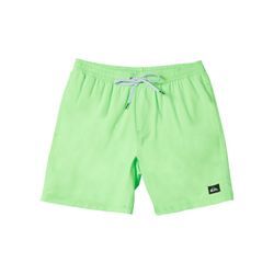 Boardshorts QUIKSILVER "Everyday Solid Volley 15"", Herren, Gr. S, grün (grün gecko), 100% Polyester, Hosen