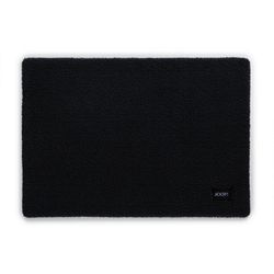 Joop! Badematte Basic , Schwarz , Textil , Uni , rechteckig , 60x90 cm , für Fußbodenheizung geeignet, rutschfest , Badtextilien, Badematten